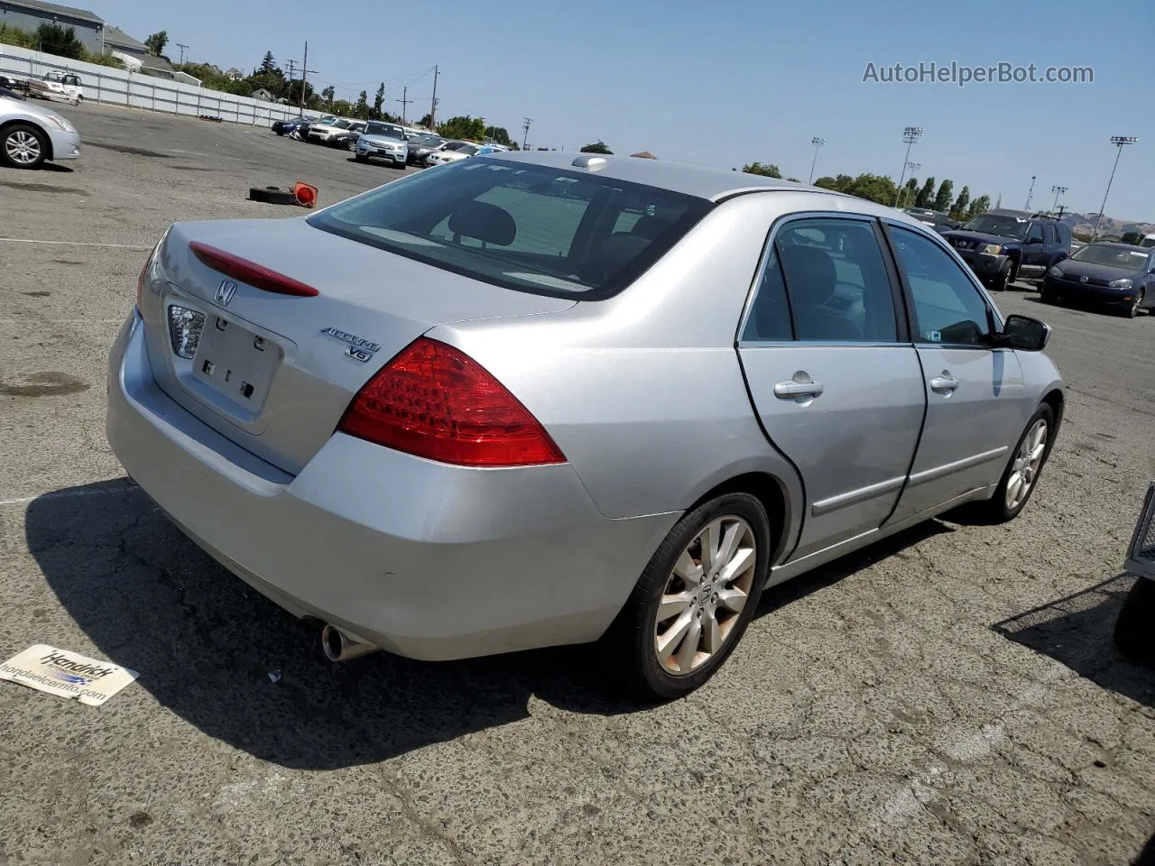 2007 Honda Accord Ex Silver vin: 1HGCM66587A001443