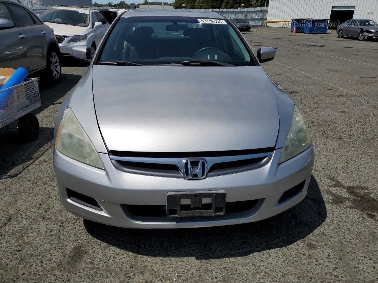 2007 Honda Accord Ex Silver vin: 1HGCM66587A001443