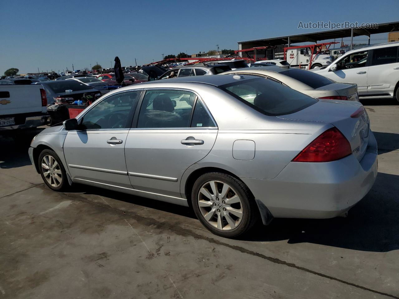 2007 Honda Accord Ex Silver vin: 1HGCM66587A072738