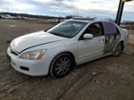 2007 Honda Accord Ex White vin: 1HGCM66587A073033