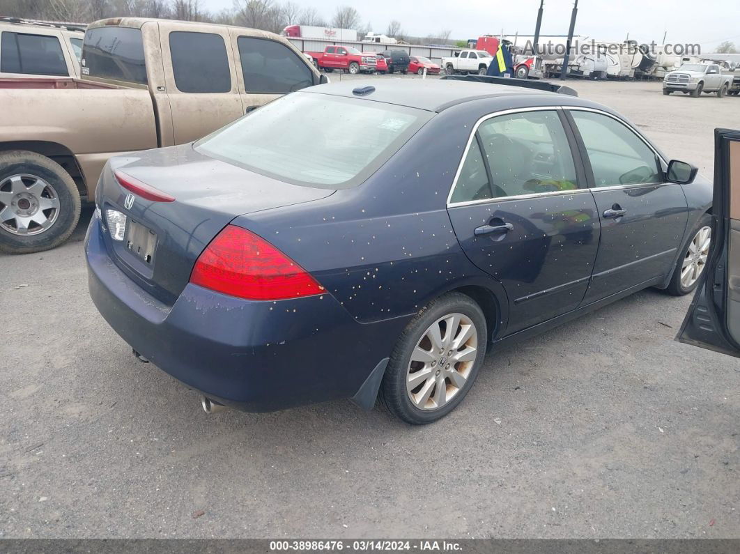 2007 Honda Accord 3.0 Ex Dark Blue vin: 1HGCM66597A011639