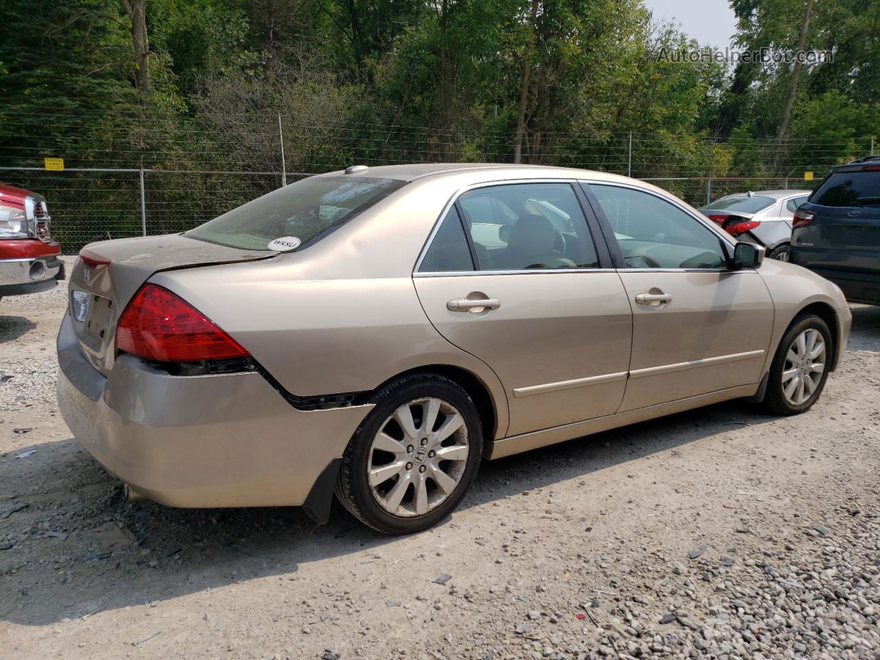 2007 Honda Accord Ex Золотой vin: 1HGCM66597A062591