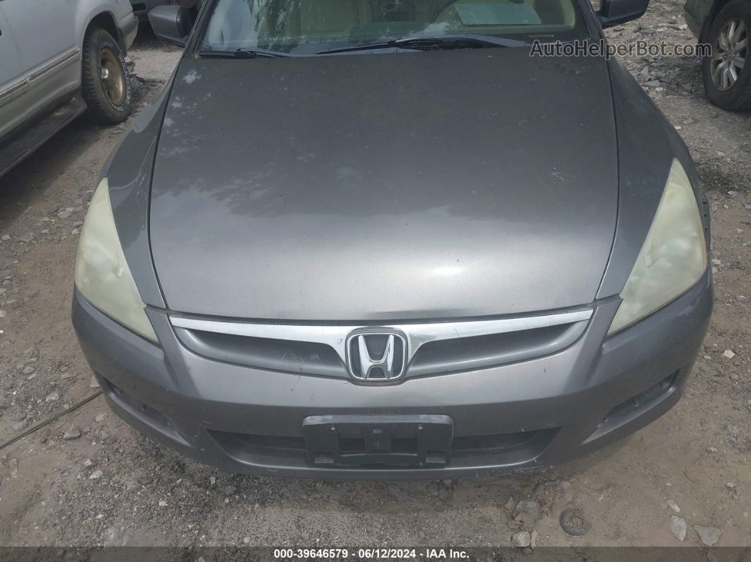 2007 Honda Accord 3.0 Ex Gray vin: 1HGCM66597A076507