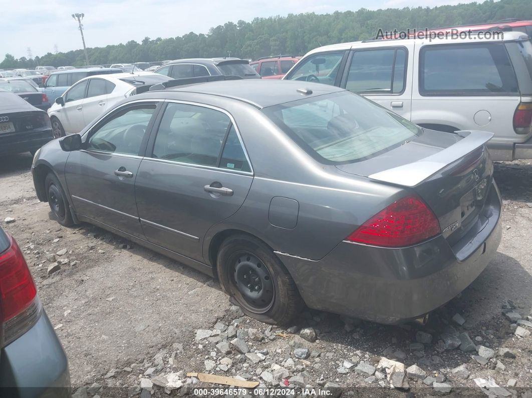 2007 Honda Accord 3.0 Ex Gray vin: 1HGCM66597A076507