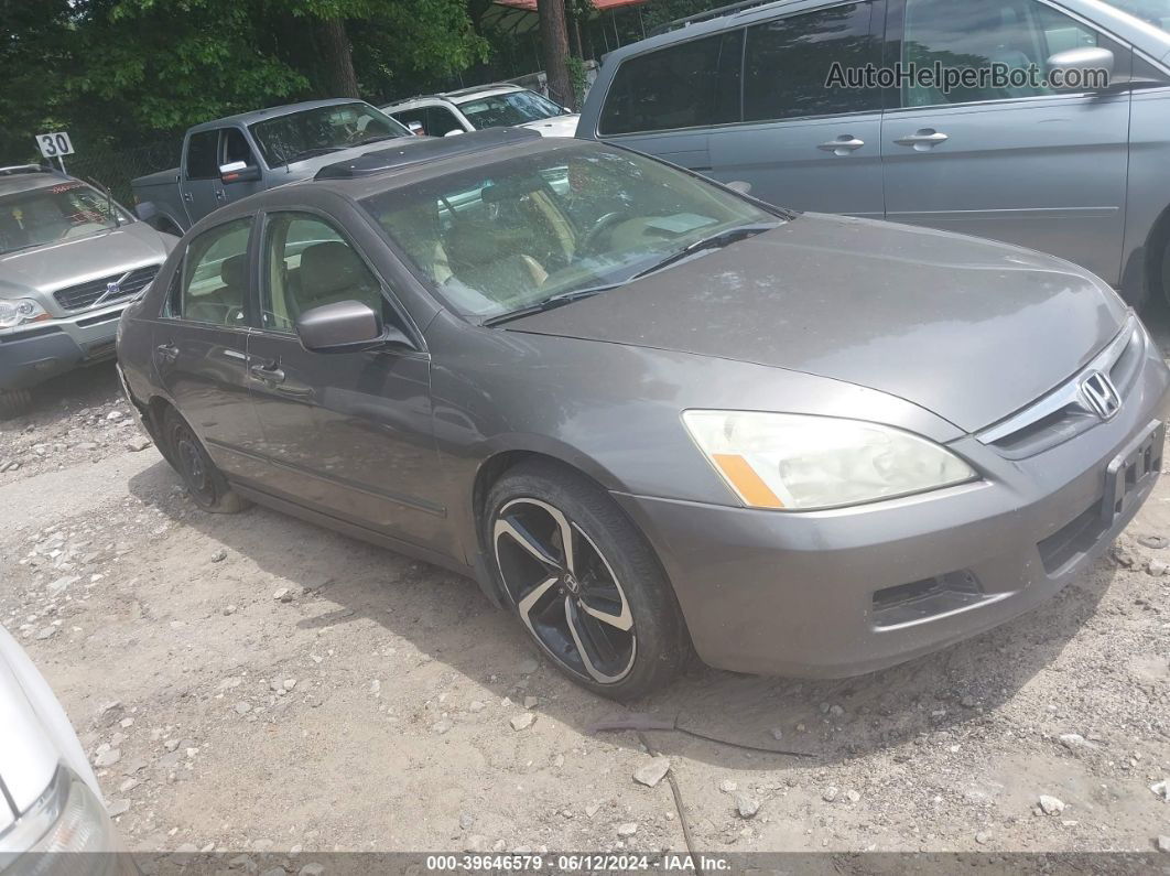 2007 Honda Accord 3.0 Ex Gray vin: 1HGCM66597A076507