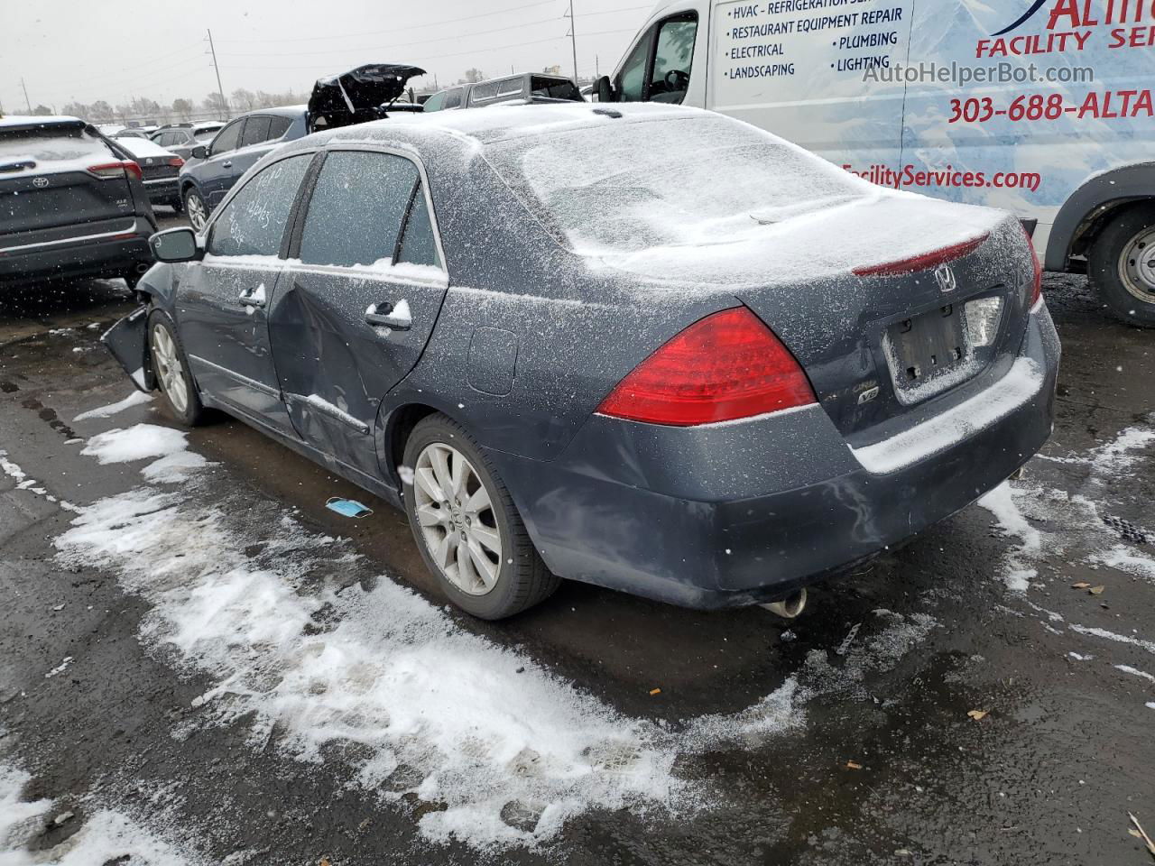 2007 Honda Accord Ex Gray vin: 1HGCM665X7A036324