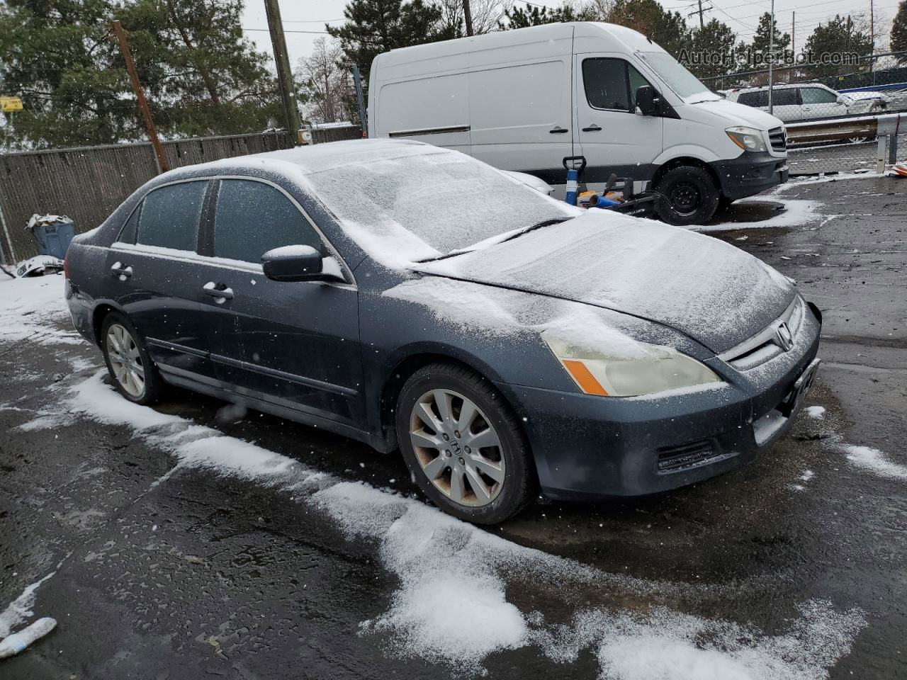 2007 Honda Accord Ex Gray vin: 1HGCM665X7A036324