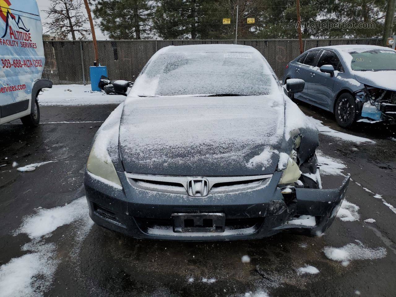 2007 Honda Accord Ex Gray vin: 1HGCM665X7A036324