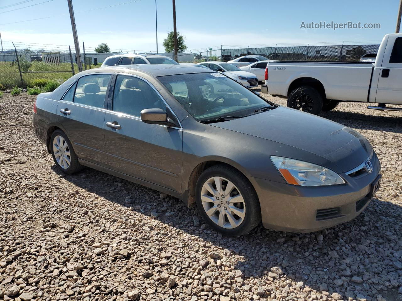 2007 Honda Accord Ex Black vin: 1HGCM665X7A039725