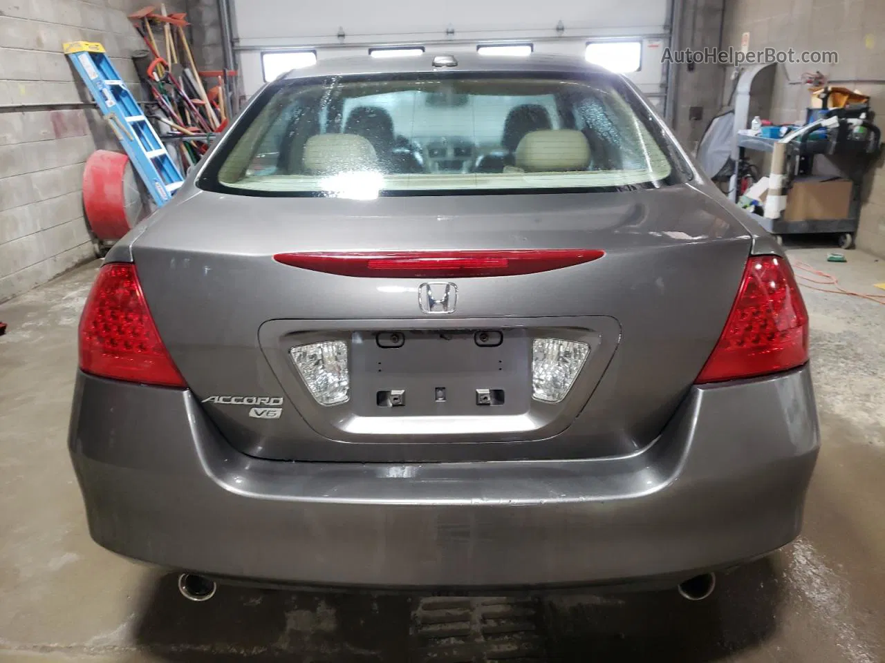 2007 Honda Accord Ex Silver vin: 1HGCM665X7A055634