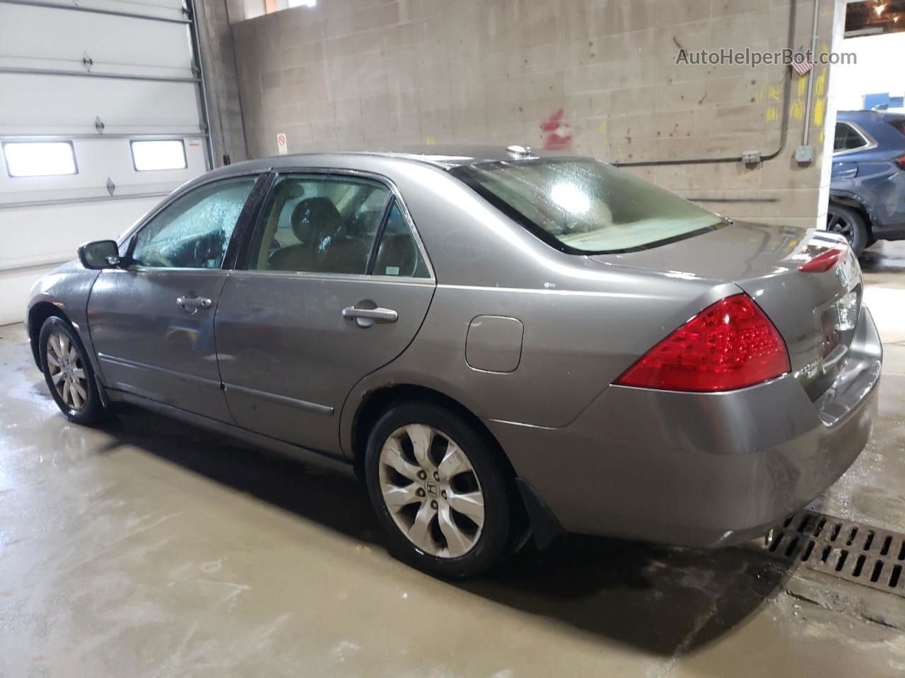 2007 Honda Accord Ex Silver vin: 1HGCM665X7A055634