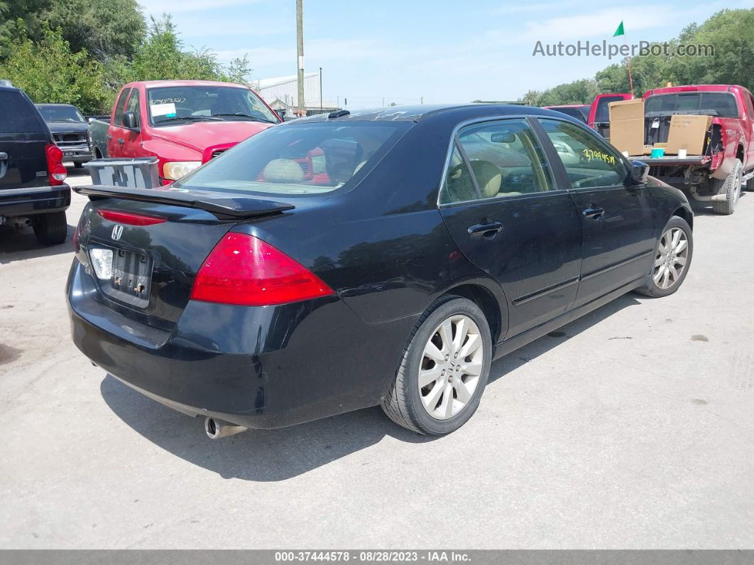 2007 Honda Accord 3.0 Ex Black vin: 1HGCM665X7A056928