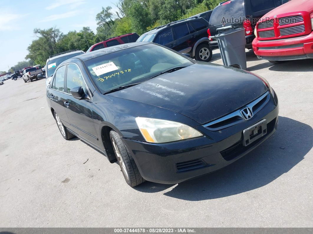 2007 Honda Accord 3.0 Ex Black vin: 1HGCM665X7A056928