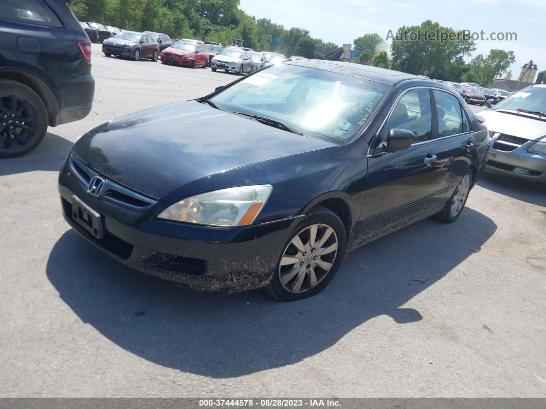 2007 Honda Accord 3.0 Ex Black vin: 1HGCM665X7A056928