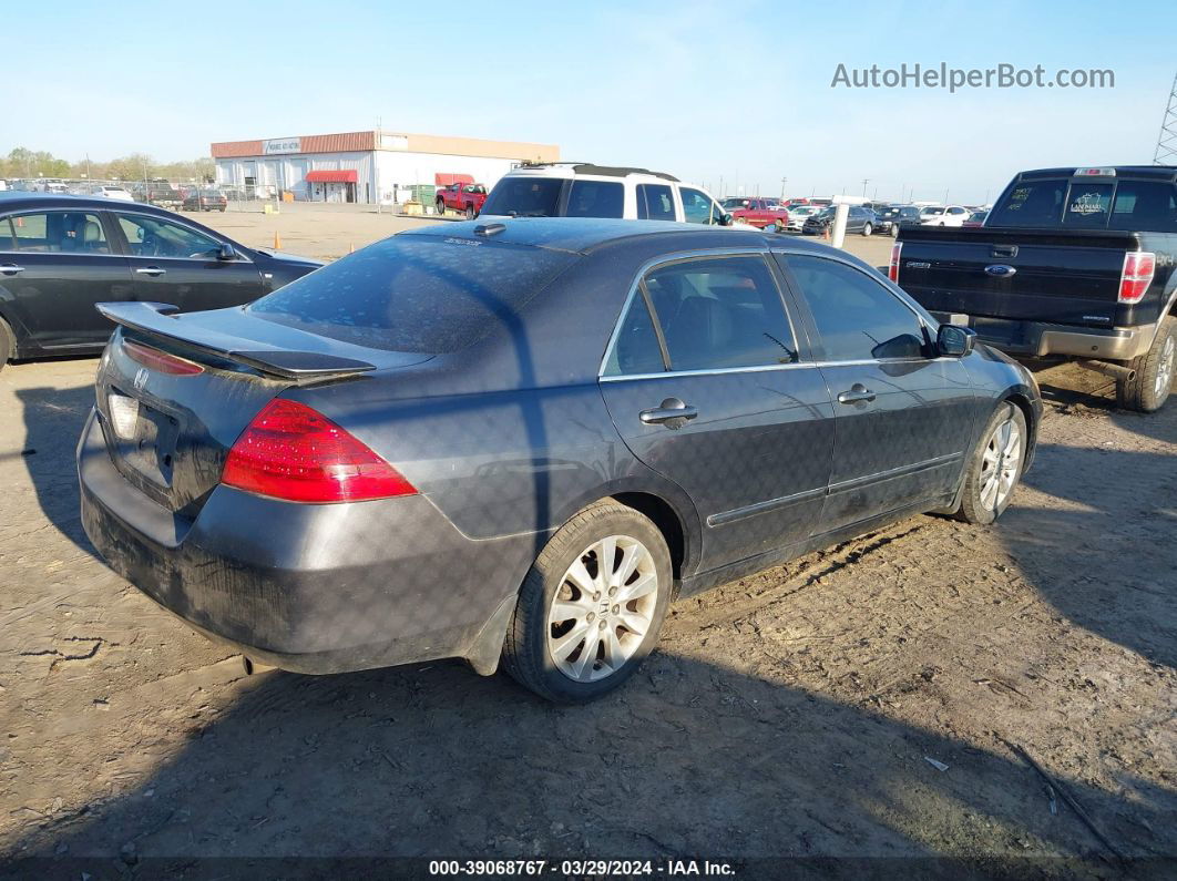 2007 Honda Accord 3.0 Ex Gray vin: 1HGCM665X7A084065