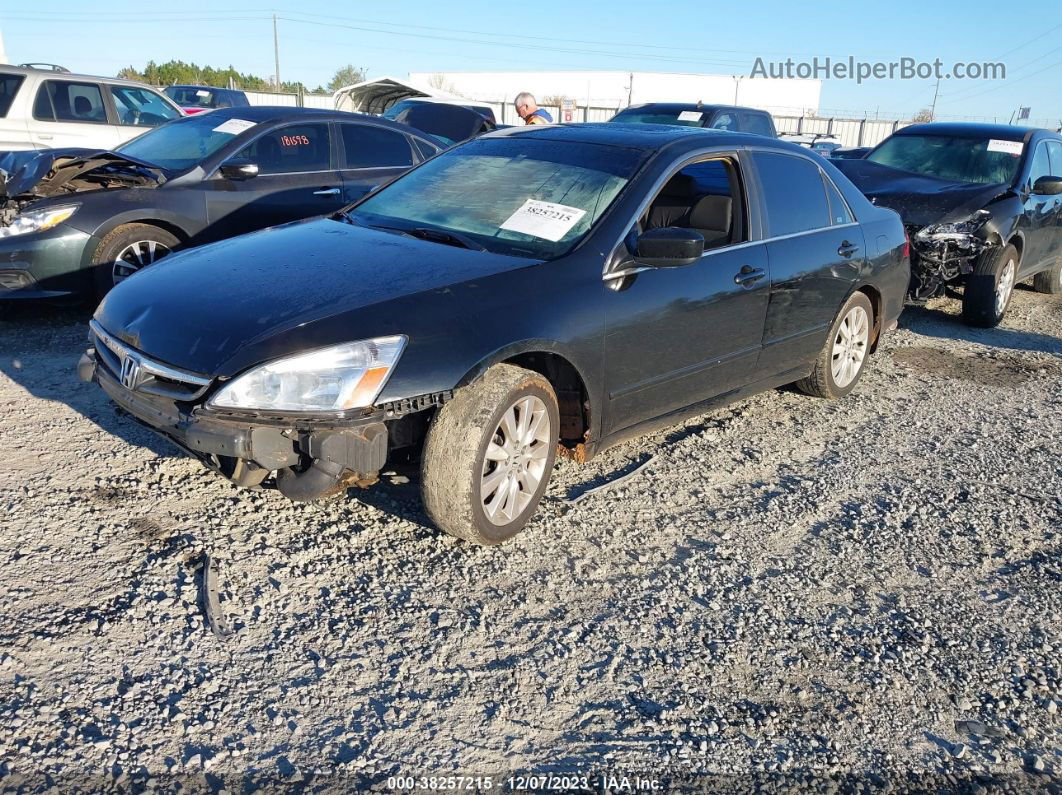 2007 Honda Accord 3.0 Ex Black vin: 1HGCM665X7A090884