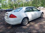 2007 Honda Accord 3.0 Ex White vin: 1HGCM665X7A093476