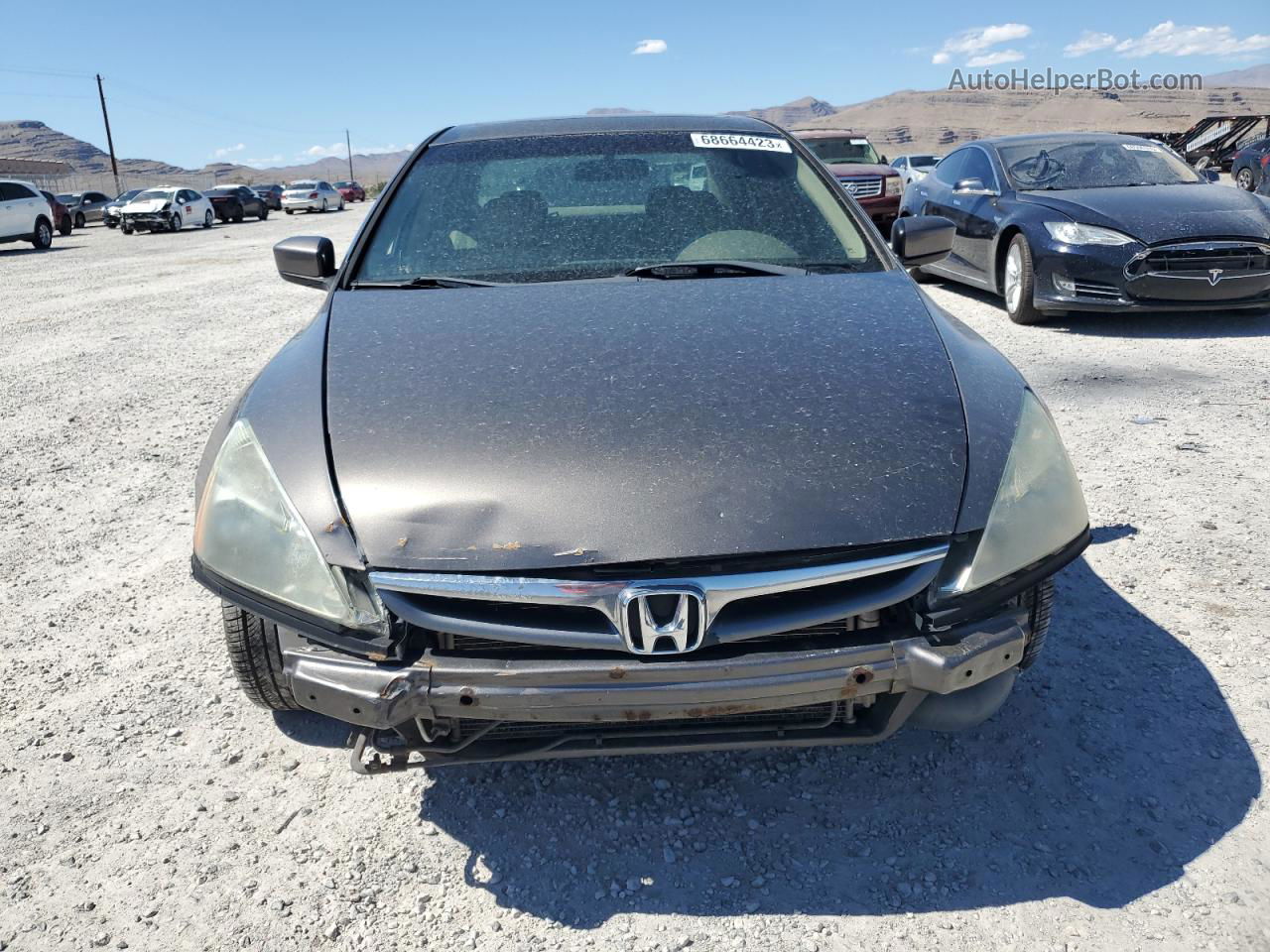 2007 Honda Accord Ex Серебряный vin: 1HGCM66817A017557