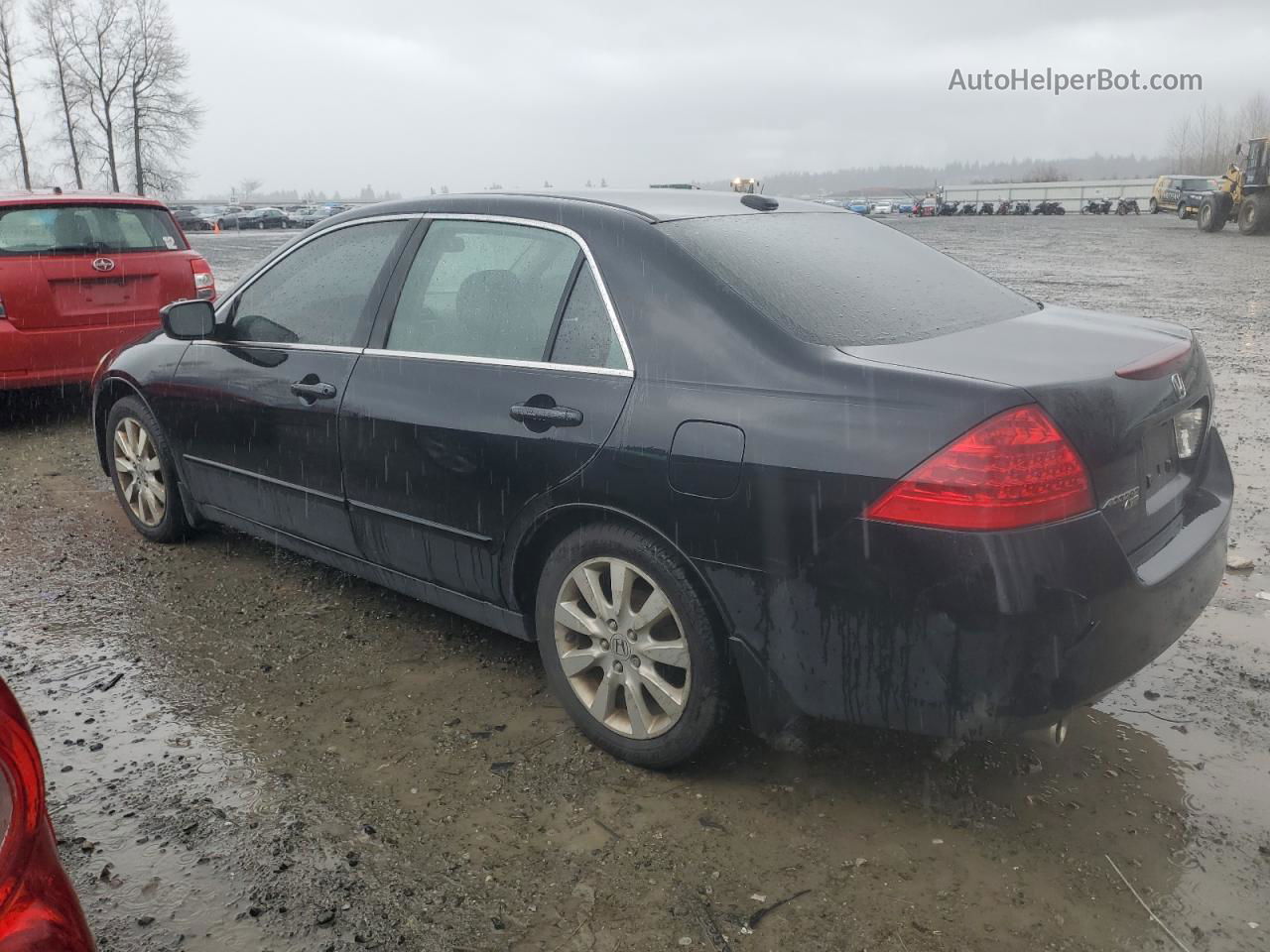 2007 Honda Accord Ex Black vin: 1HGCM66827A007166