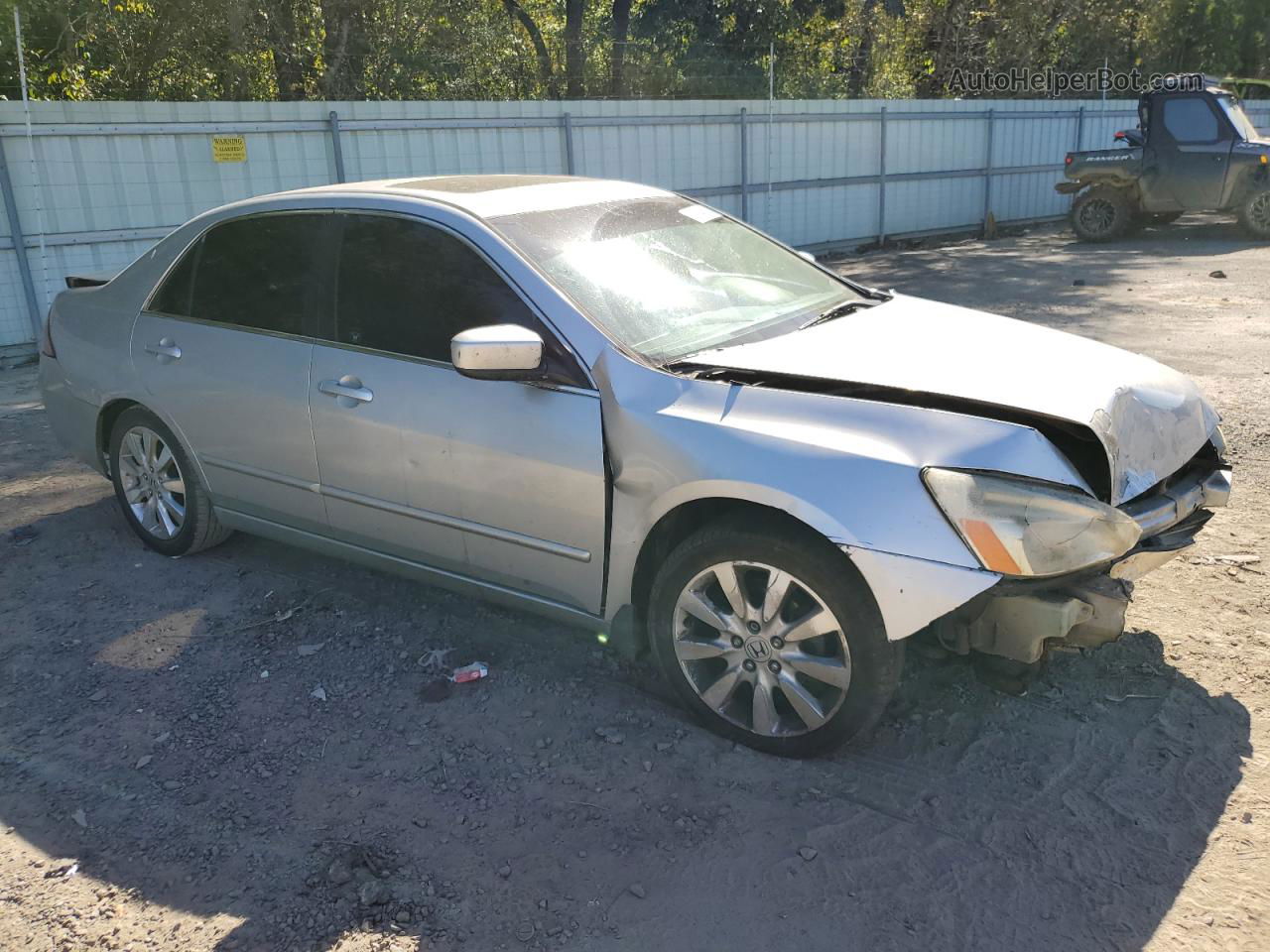 2007 Honda Accord Ex Silver vin: 1HGCM66837A065268