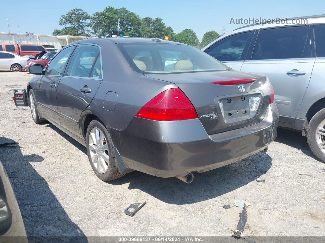 2007 Honda Accord 3.0 Ex Gray vin: 1HGCM66857A011809