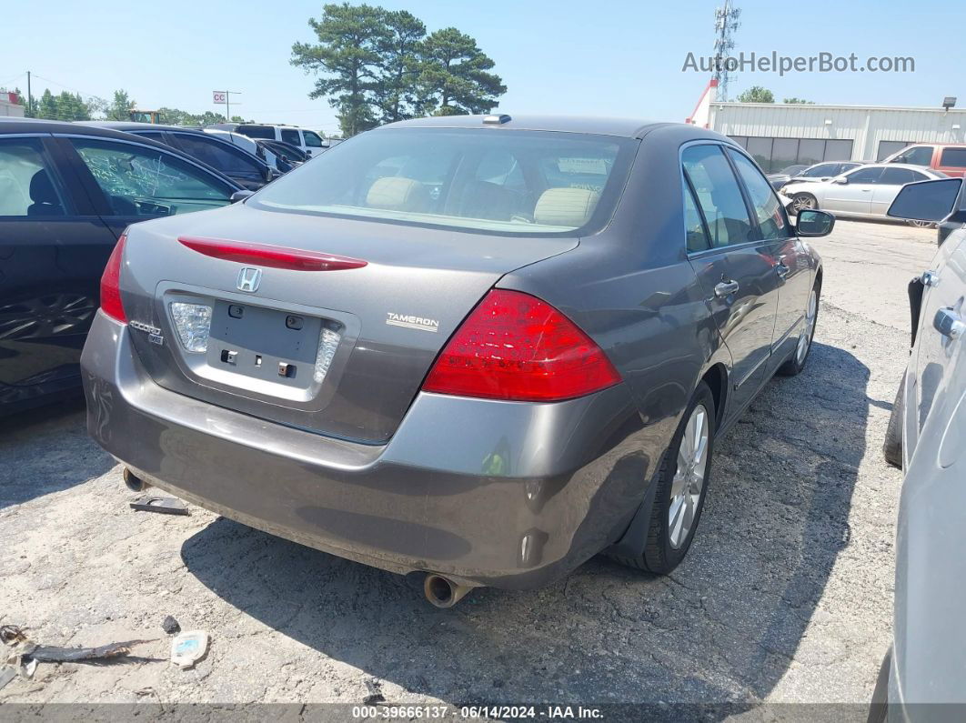 2007 Honda Accord 3.0 Ex Gray vin: 1HGCM66857A011809