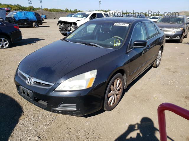 2007 Honda Accord Ex Black vin: 1HGCM66857A087997