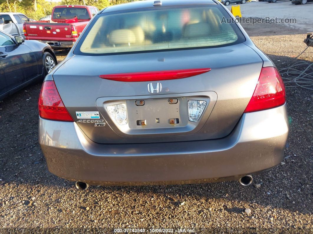 2007 Honda Accord 3.0 Ex Gray vin: 1HGCM66867A017523