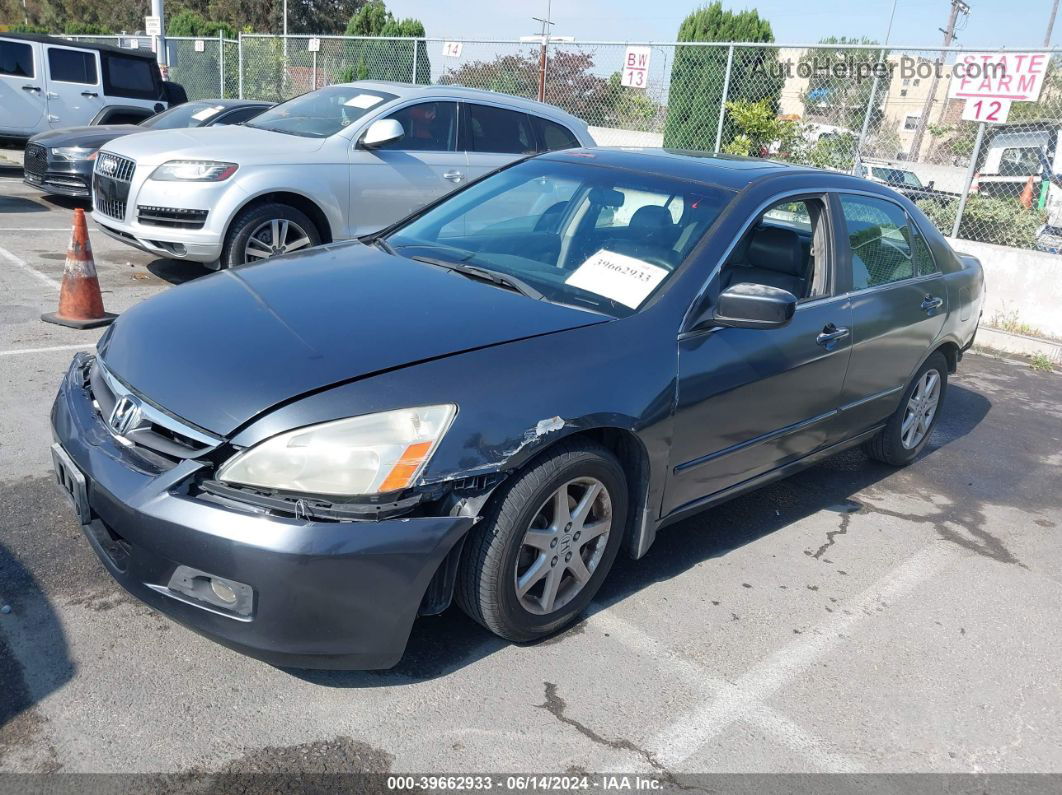 2007 Honda Accord 3.0 Ex Gray vin: 1HGCM66867A080220