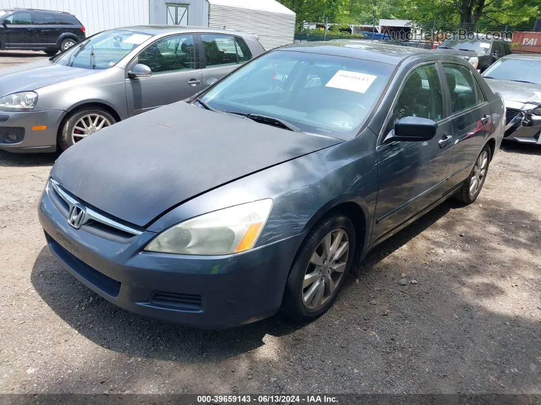 2007 Honda Accord 3.0 Ex Синий vin: 1HGCM66887A034114