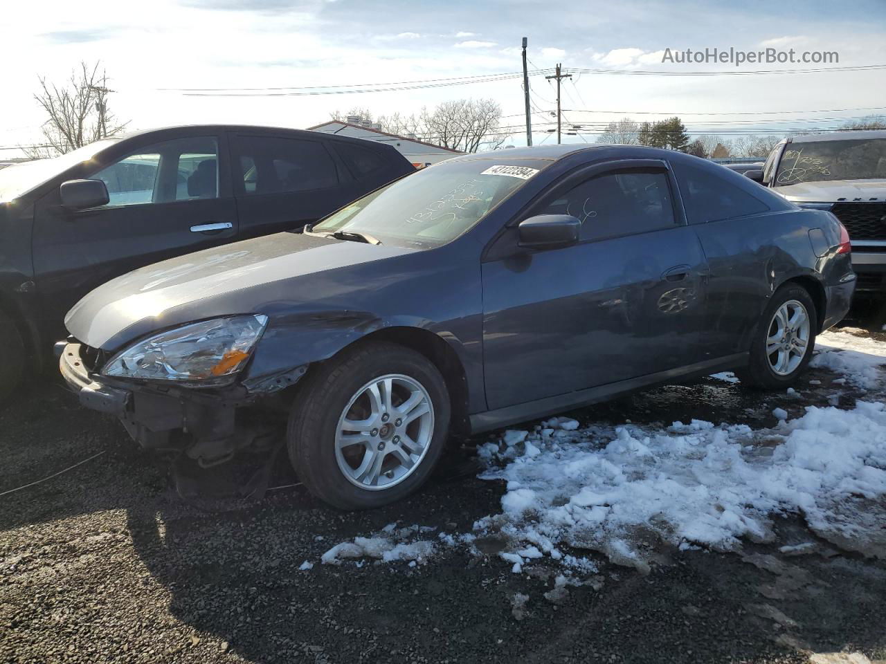 2007 Honda Accord Lx Gray vin: 1HGCM71317A014952