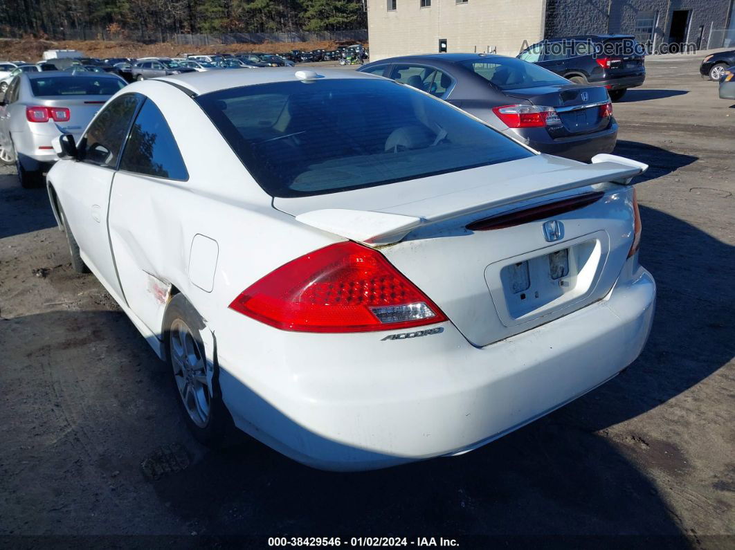 2007 Honda Accord 2.4 Ex White vin: 1HGCM71607A004777