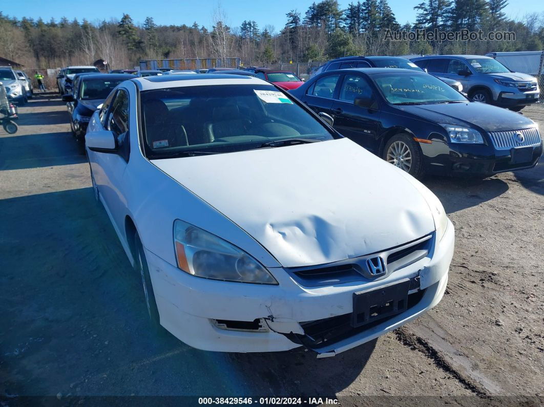 2007 Honda Accord 2.4 Ex White vin: 1HGCM71607A004777