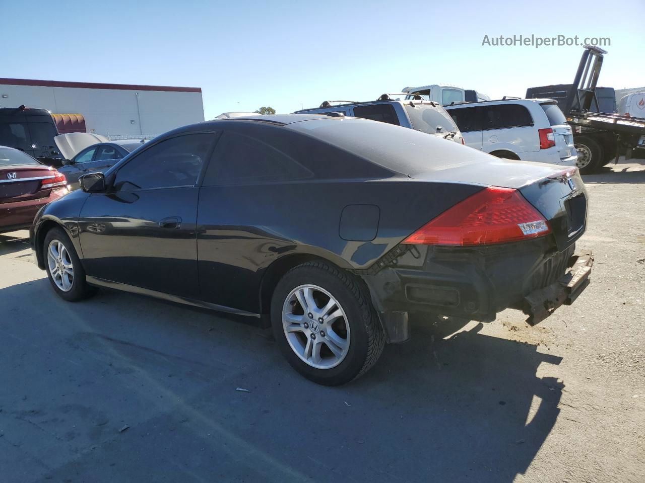 2007 Honda Accord Ex Black vin: 1HGCM71667A012186