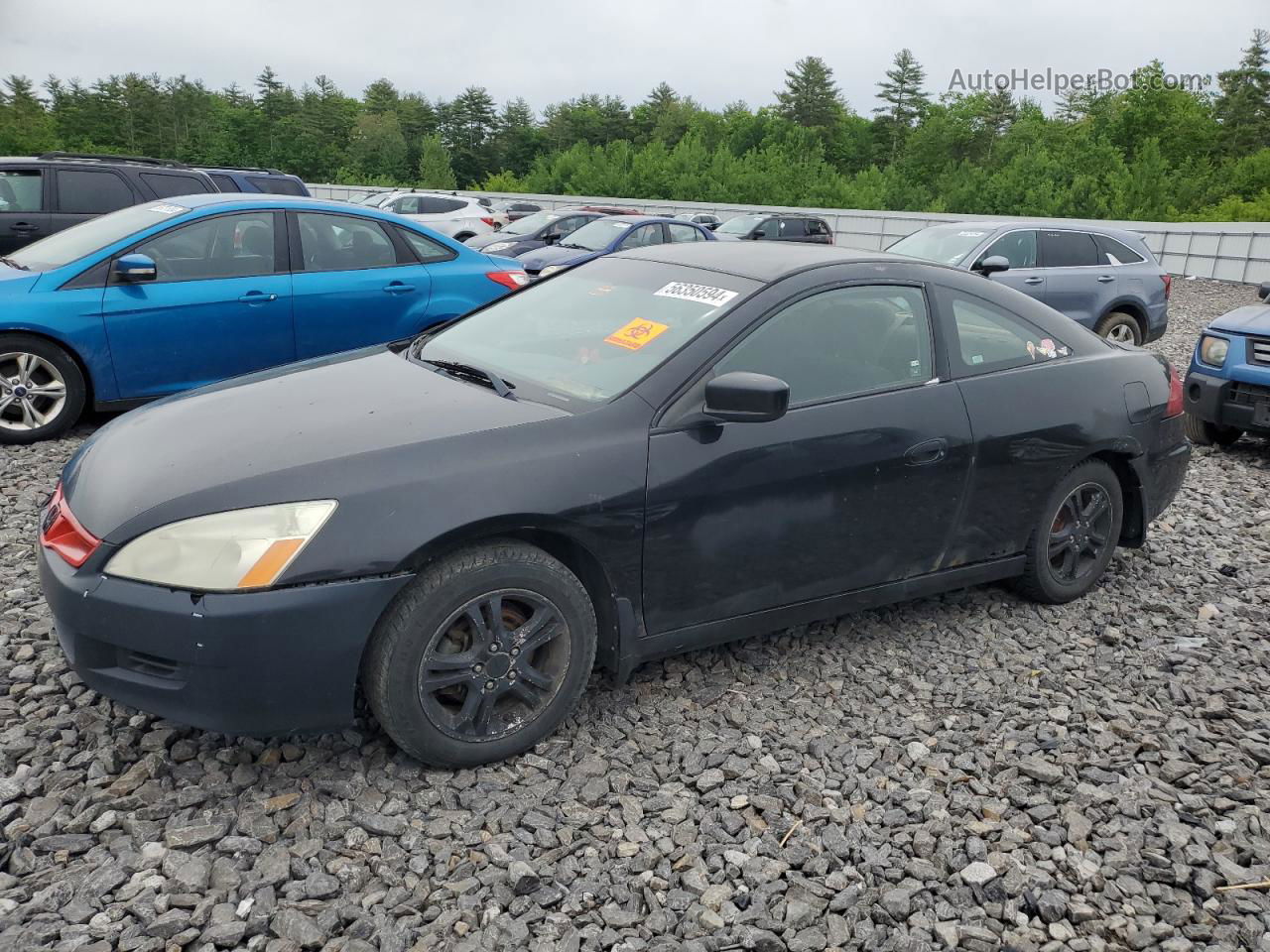 2007 Honda Accord Lx Черный vin: 1HGCM72337A010061