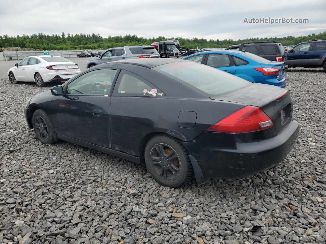 2007 Honda Accord Lx Black vin: 1HGCM72337A010061