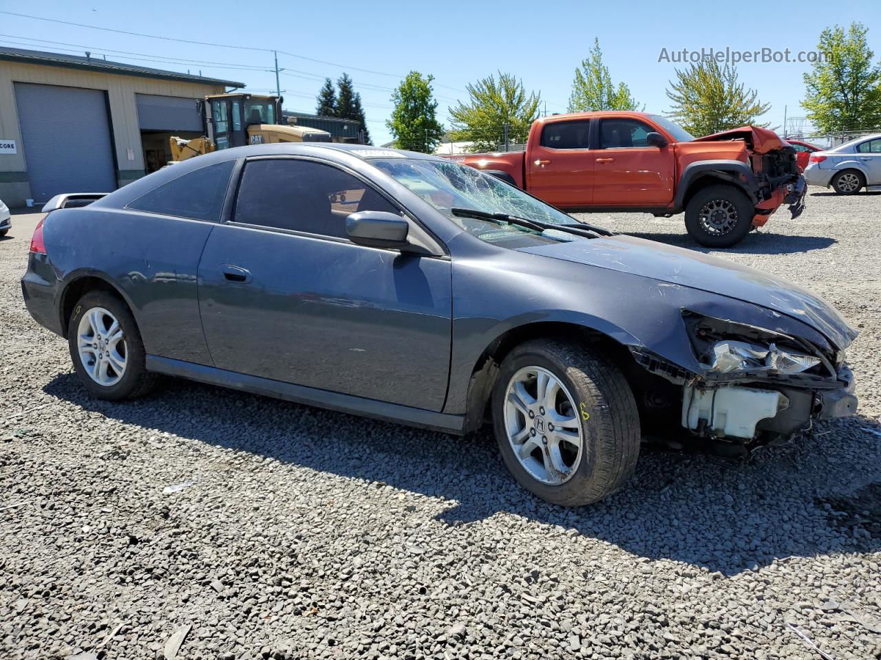 2007 Honda Accord Lx Gray vin: 1HGCM72337A023098