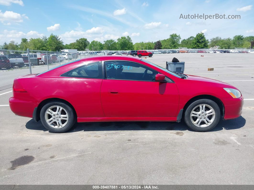 2007 Honda Accord 2.4 Lx Red vin: 1HGCM72367A016050