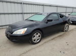 2007 Honda Accord Lx Black vin: 1HGCM723X7A013443