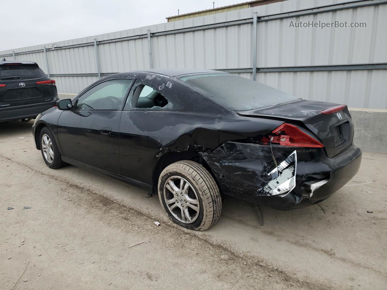 2007 Honda Accord Lx Black vin: 1HGCM723X7A013443