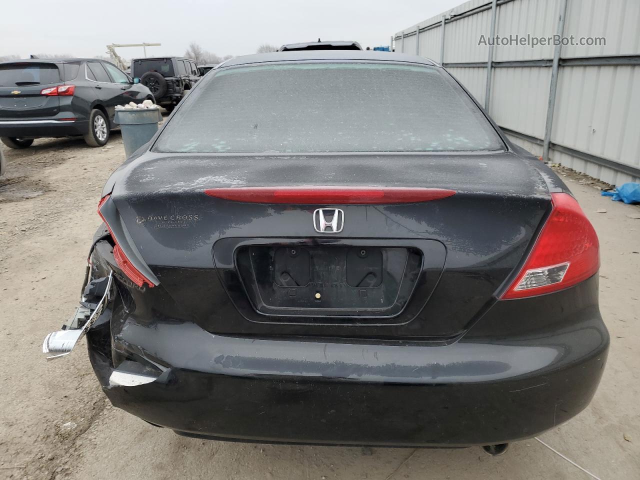 2007 Honda Accord Lx Black vin: 1HGCM723X7A013443