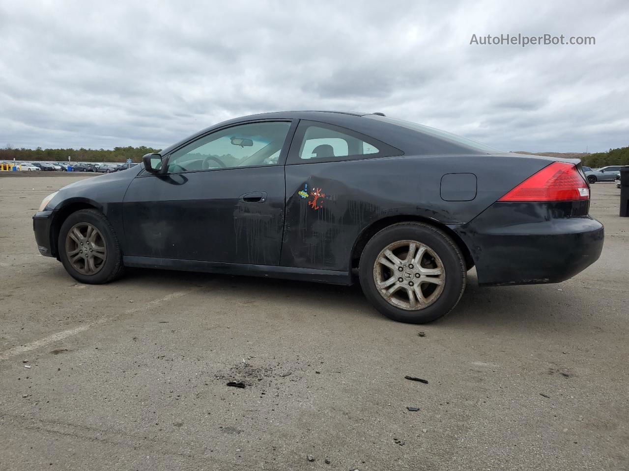 2007 Honda Accord Ex Black vin: 1HGCM72627A003063