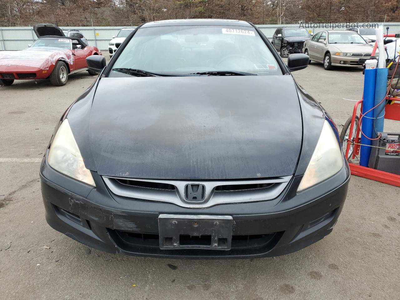 2007 Honda Accord Ex Black vin: 1HGCM72627A003063