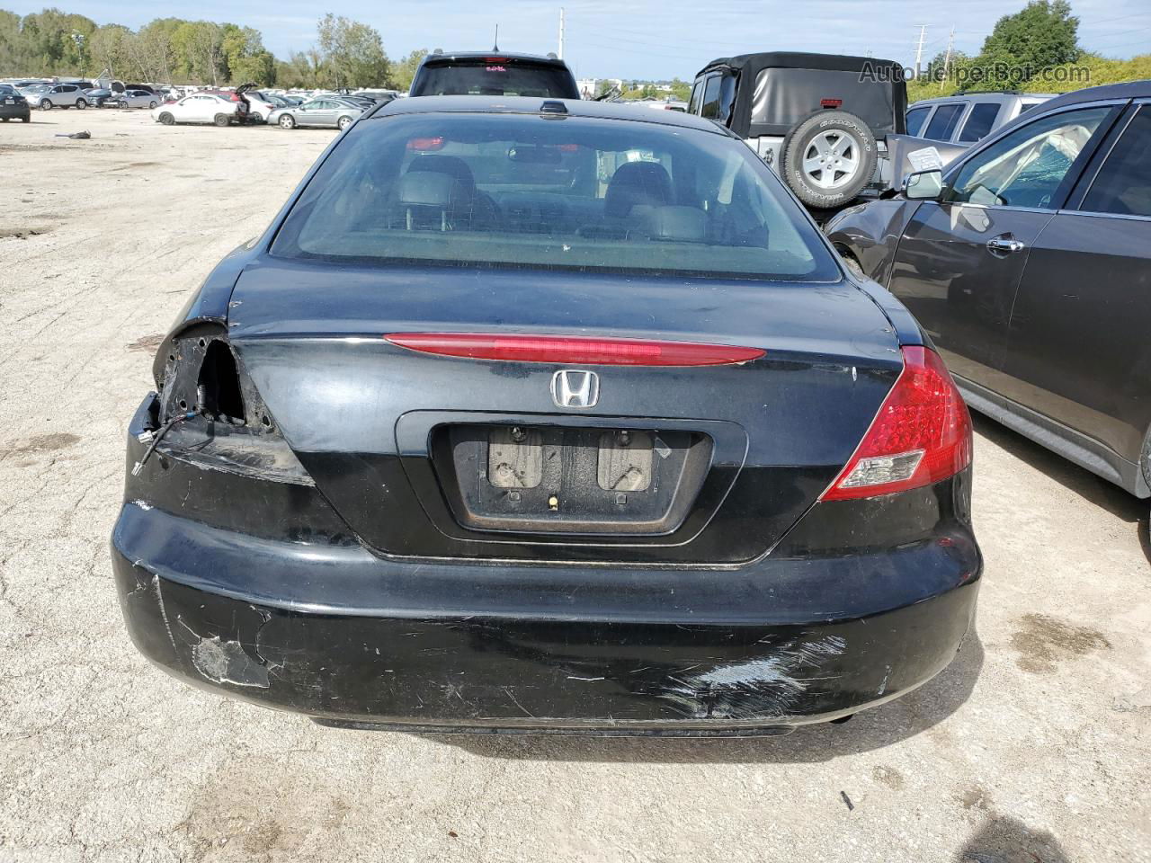 2007 Honda Accord Ex Черный vin: 1HGCM72637A007333