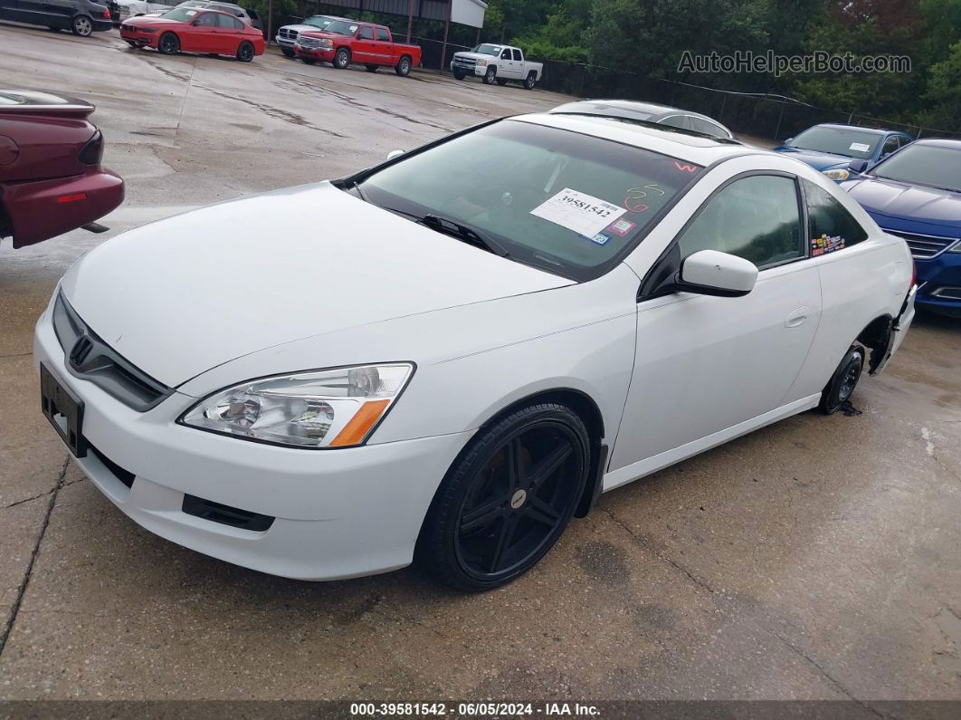 2007 Honda Accord 2.4 Ex White vin: 1HGCM72647A003744