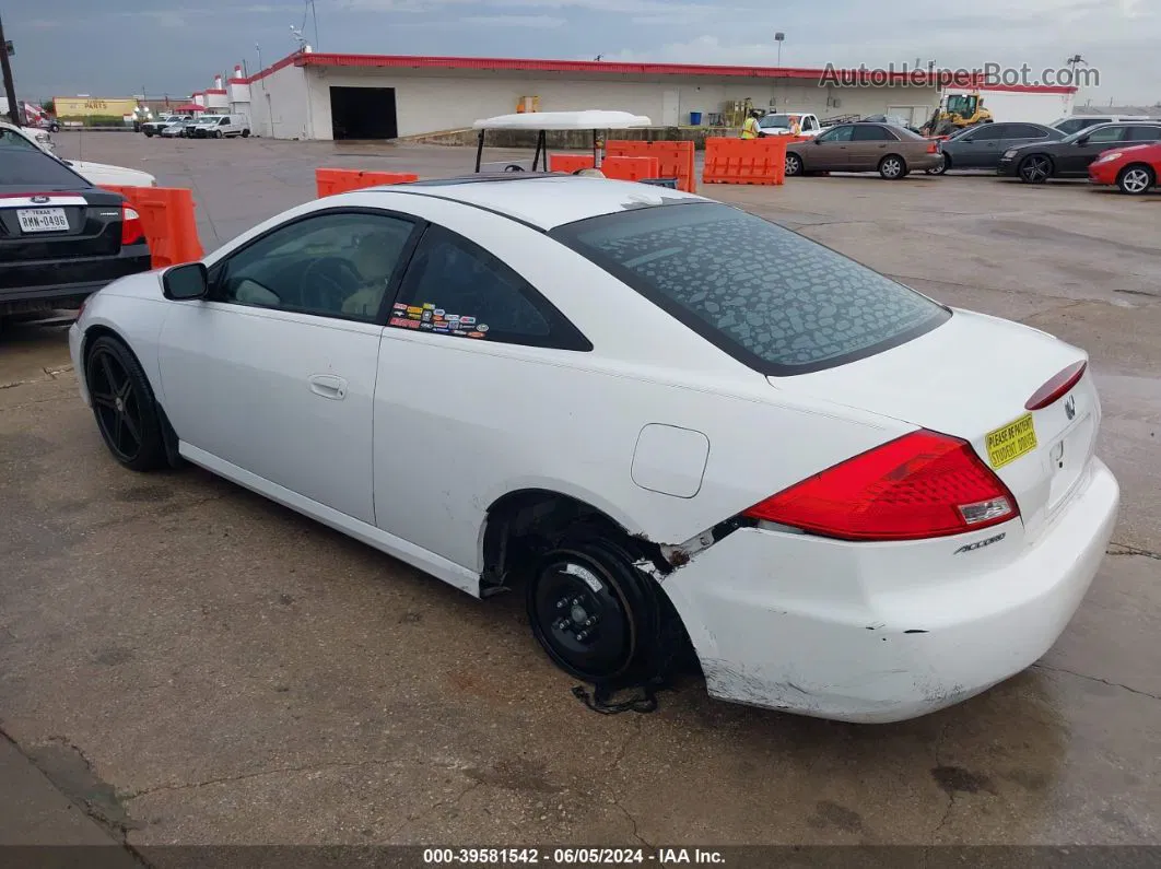 2007 Honda Accord 2.4 Ex White vin: 1HGCM72647A003744