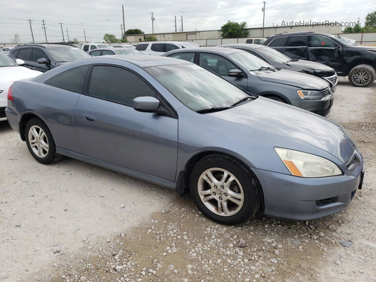 2007 Honda Accord Ex Blue vin: 1HGCM72647A008118