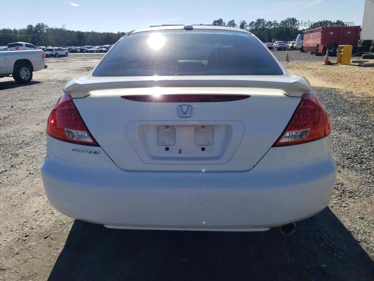 2007 Honda Accord Ex White vin: 1HGCM72697A006915