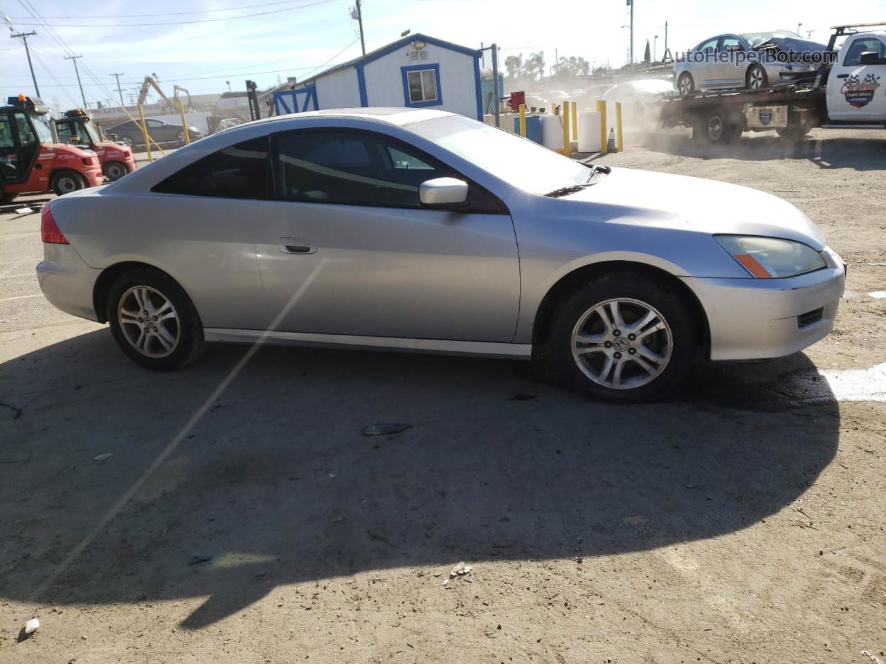 2007 Honda Accord Ex Silver vin: 1HGCM72777A018019