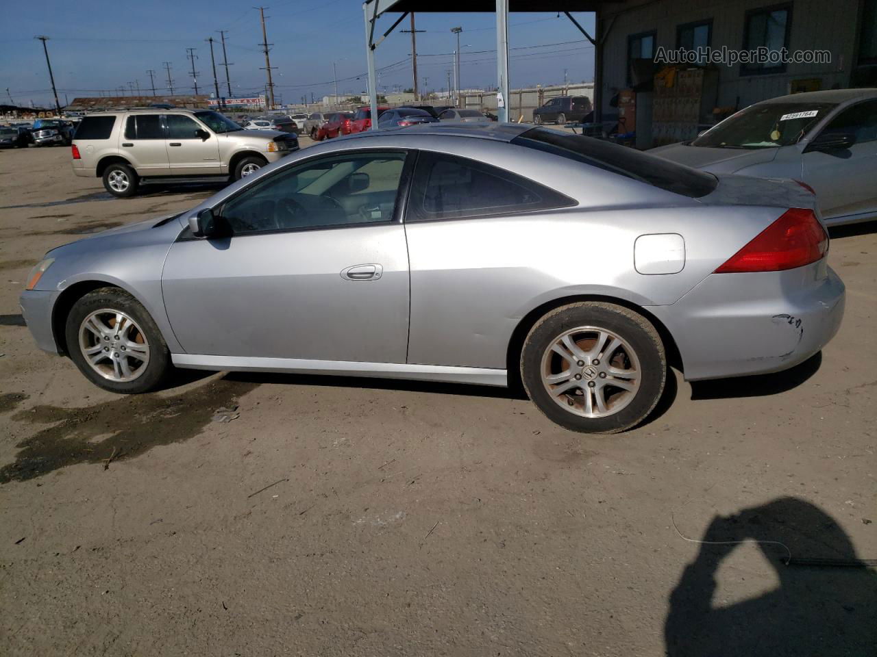 2007 Honda Accord Ex Silver vin: 1HGCM72777A018019